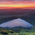 Sunrise over Heart-Shaped Lough Ouler, Wicklow Mountains